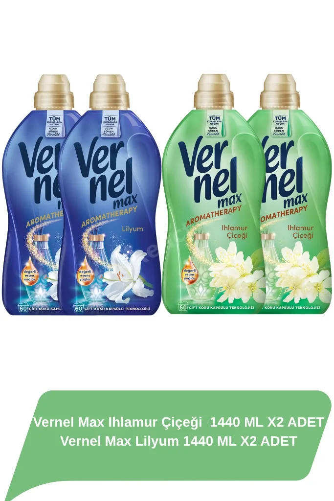 Max Ihlamur Çiçeği 1440 ML X2 ADET + Vernel Max Lilyum 1440 ML X2 ADET
