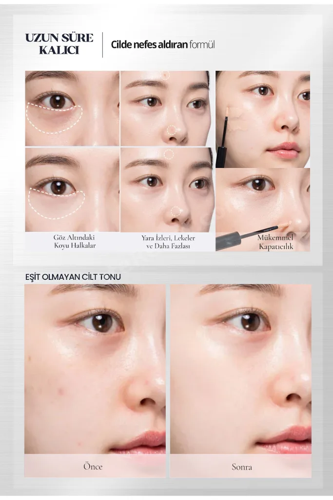 Hafif Formüllü, Uzun Süre Kalıcı Kapatıcı CLIO Kill Cover Airy-Fit Concealer (2 Lingerie)