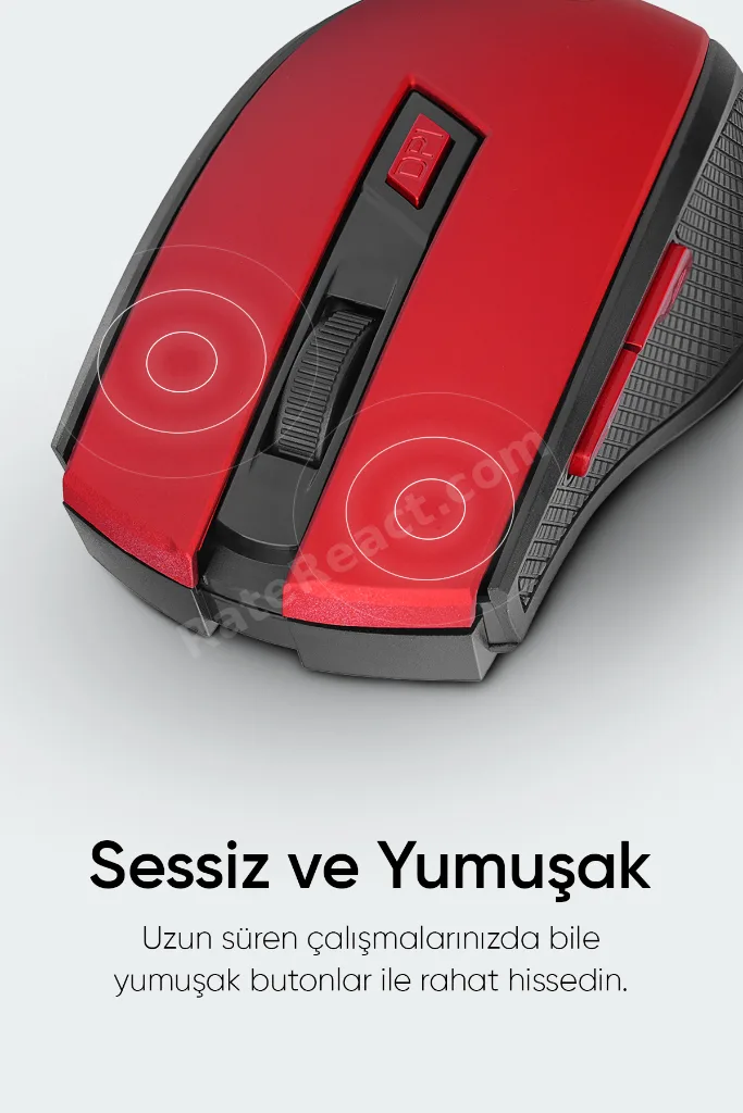 SMW-777 Kırmızı kablosuz 2,4Ghz optik mous