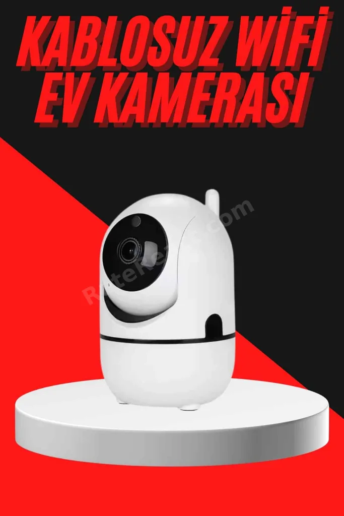 Baby Kamera Kablosuz 720P Beyaz 360 Derece Wifi Kamera Full HD 1080p NemereTechno