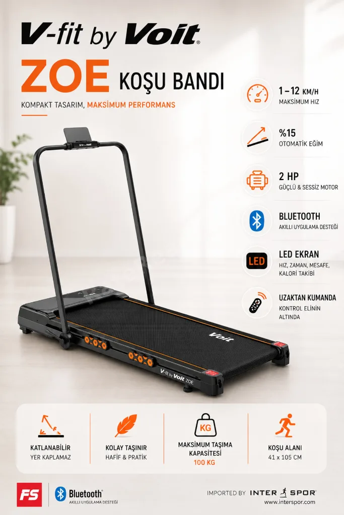 Vfit By Zoe Otomatik Eğimli Uzaktan Kumandalı Bluetooth Uygulamalı Tutma Kollu Katlanabilir