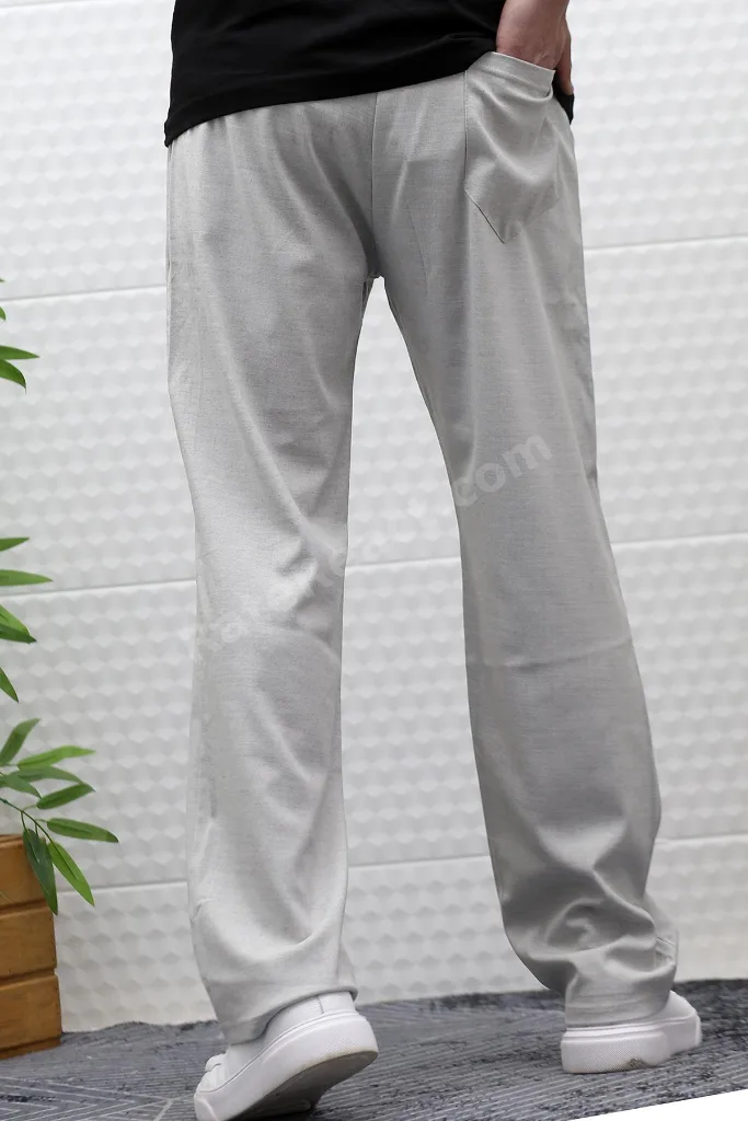 Erkek Yazlık Kumaş Baggy Beli Lastikli Pantolon