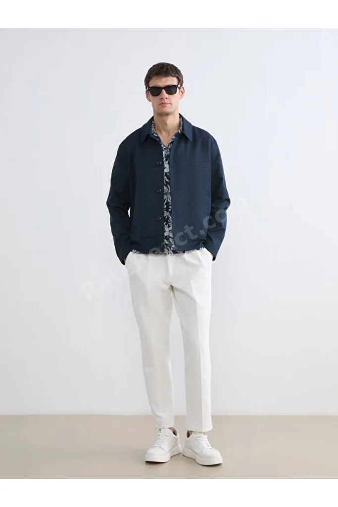 Timeless Clothing & Zamansız Seçimler Gabardin RahatKalıp Gömlek Roba Yaka Erkek Ceket