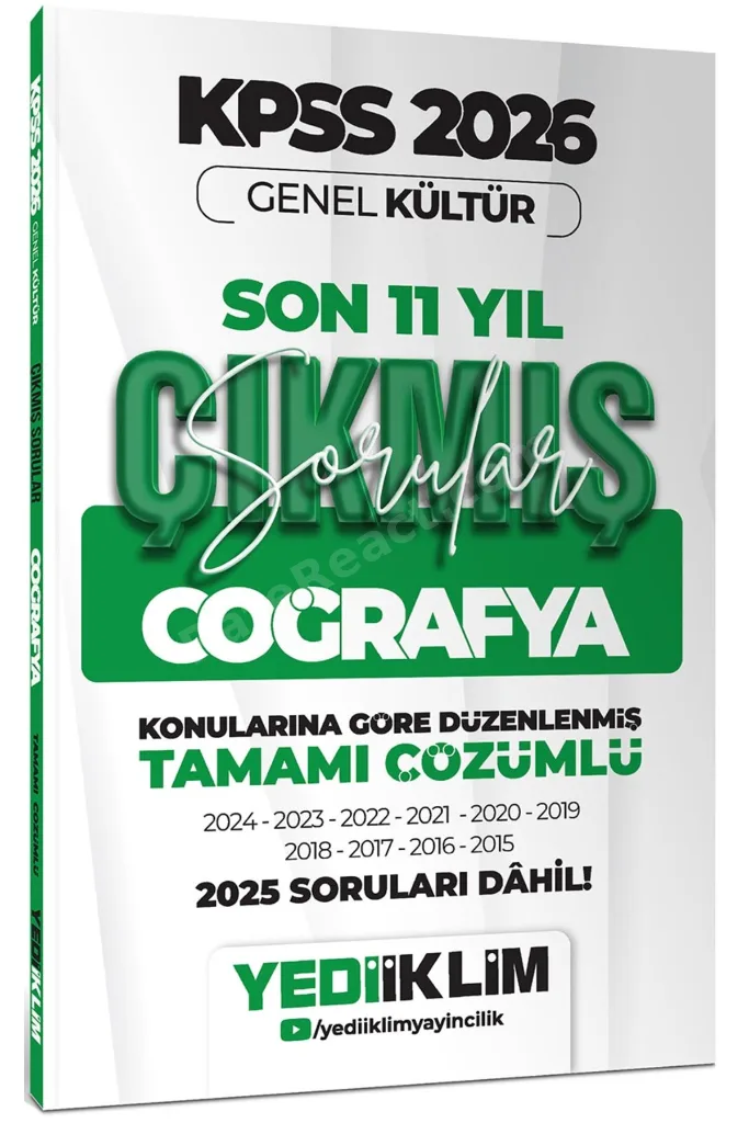 2026 KPSS GY-GK Lisans Konularına Göre Tamamı Çözümlü Son 11 Yıl Çıkmış Sorular Seti 5 Kitap