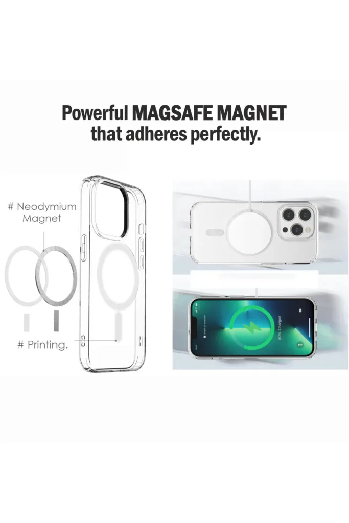 (İçi ve Dışı Jelatinli) iPhone 11 Kılıf Magsafe Wireless Köşe Koruma Darbe Emici Şeffaf Sert Silikon