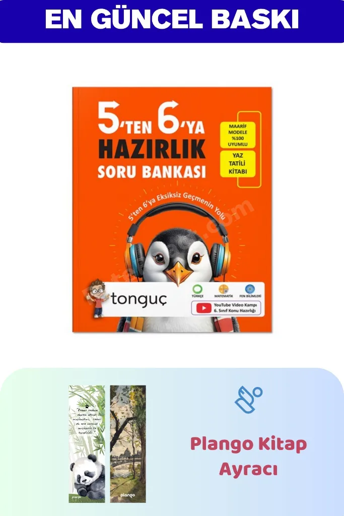 5'ten 6'ya Hazırlık Kitabı - 2'li Kitap Ayracı