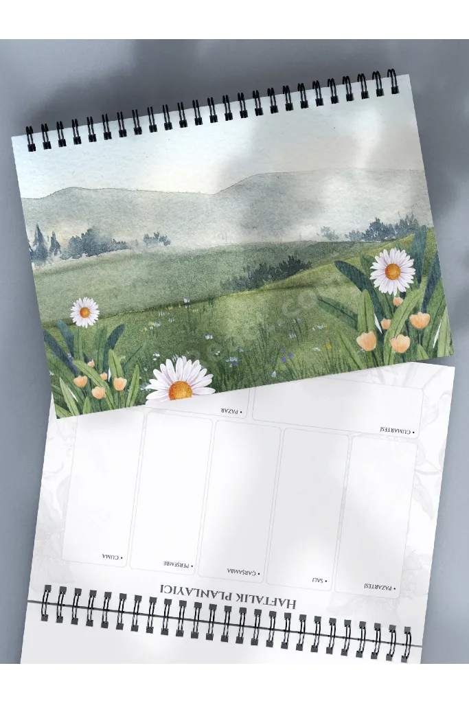 Haftalık Planlayıcı 52 Hafta Planlama Defteri - A5 Spiralli Defter
