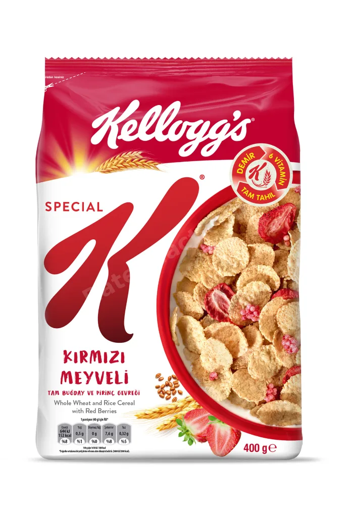 Special K Kırmızı Meyveli Kahvaltılık Tam Buğday Ve Pirinç Gevreği 400 Gr x 10 Adet