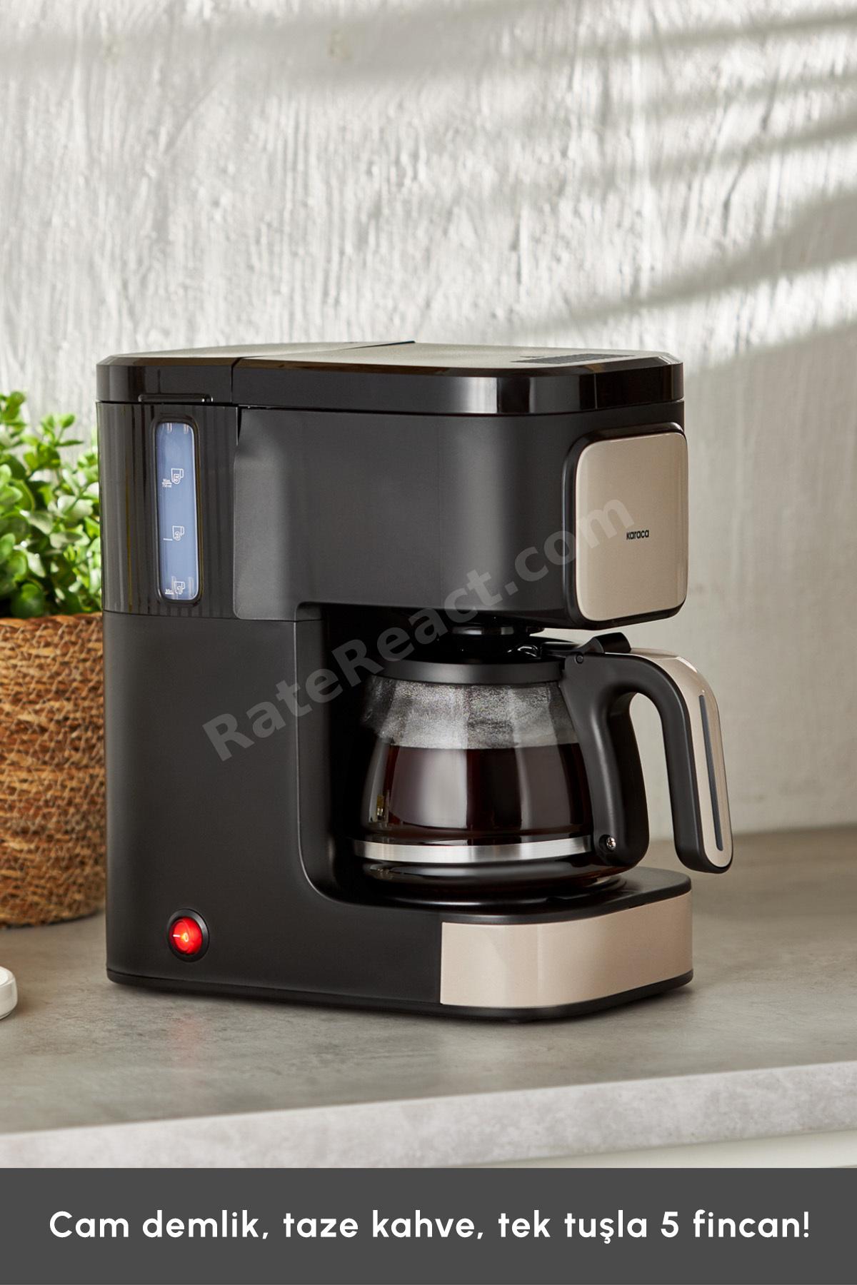 Just Coffee Aroma 2 In 1 Filtre Kahve Ve Çay Demleme Makinesi Bej